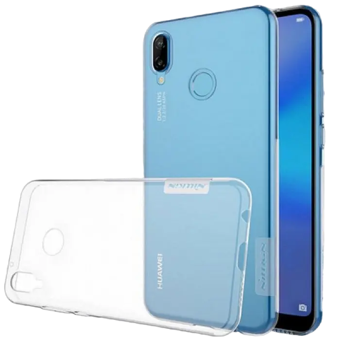 Чехол Nillkin Huawei P20 Lite - Ultra thin TPU - Nature, White - photo