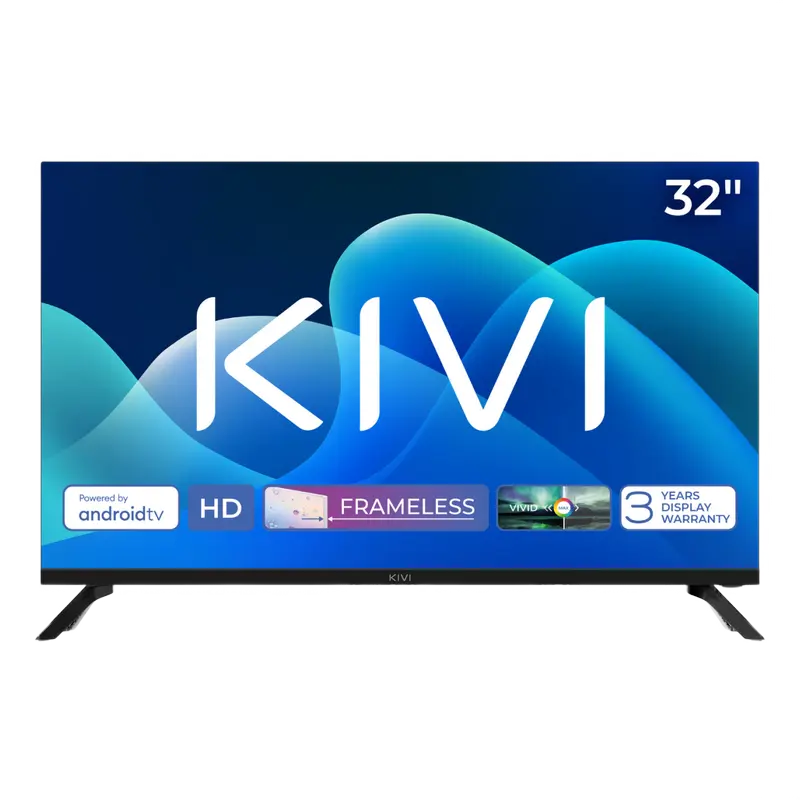 32" LED SMART TV KIVI 32H730QB, 1366x768 HD, Android TV, Negru - photo