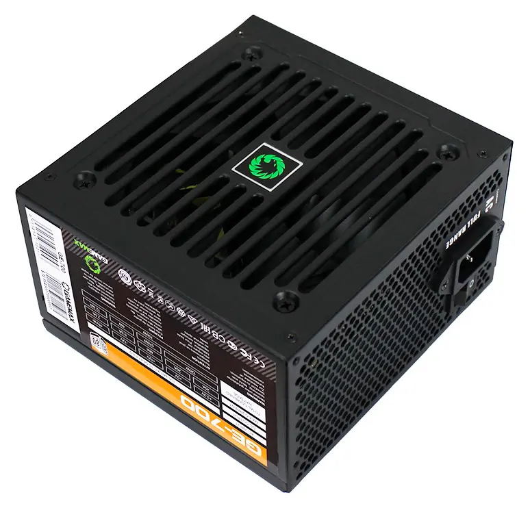 Power Supply ATX 700W GAMEMAX GE-700, 80+, Active PFC, 120mm fan, Retail - photo