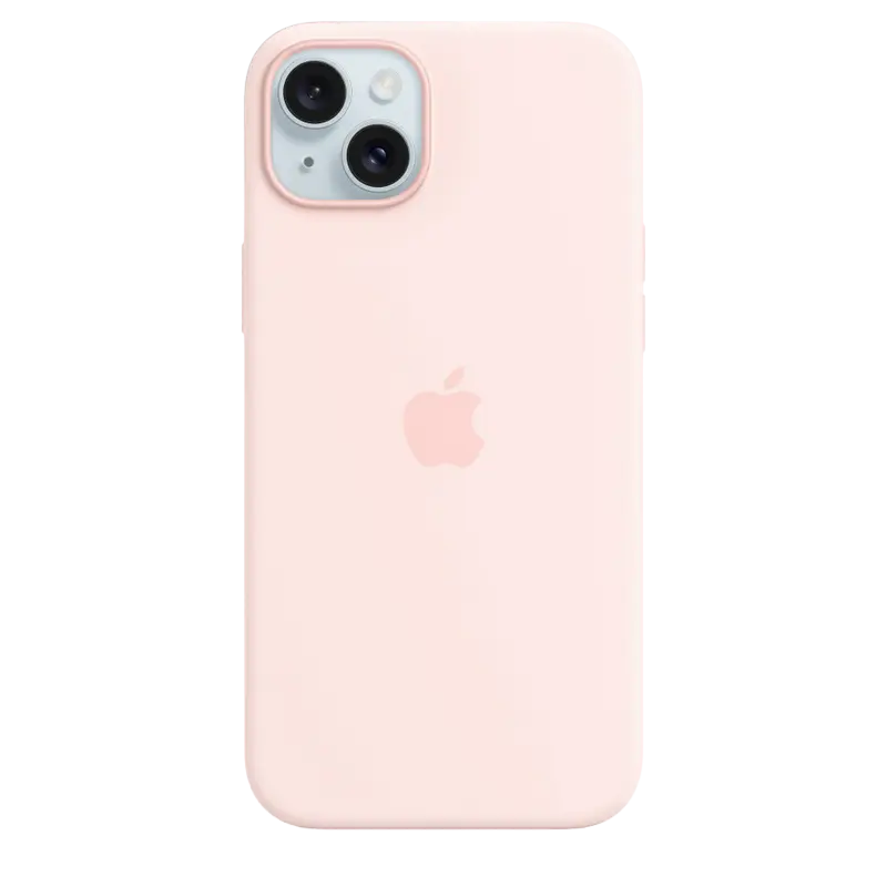 Husă Apple iPhone 15 Plus Silicone Case with MagSafe, Roz deschis - photo