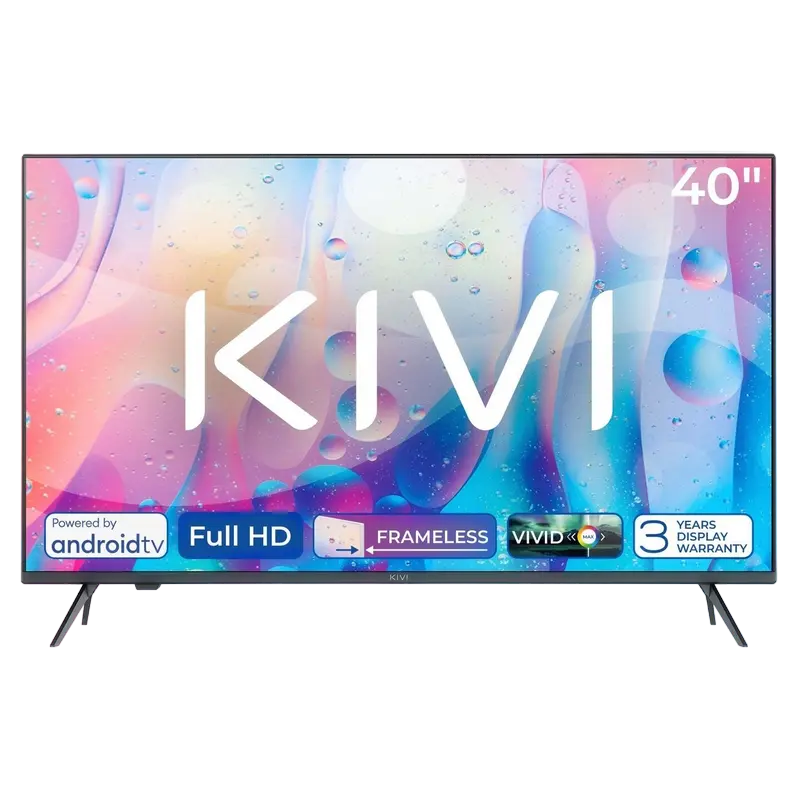 40" LED SMART TV KIVI 40F760QB, 1920x1080 FHD, Android TV, Negru - photo