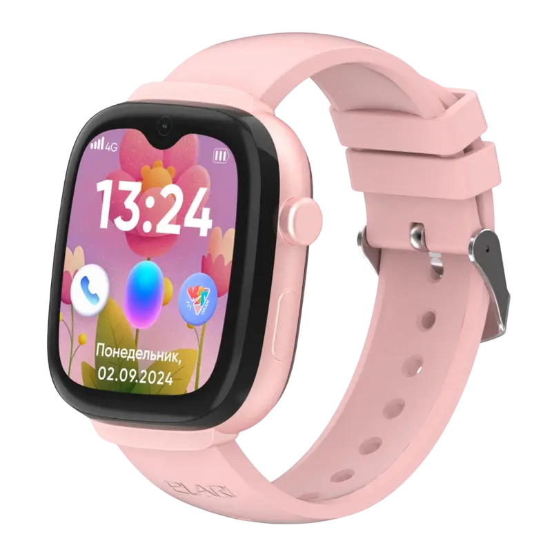 Умные часы Elari KidGram Watch, 48мм, Розовый - photo