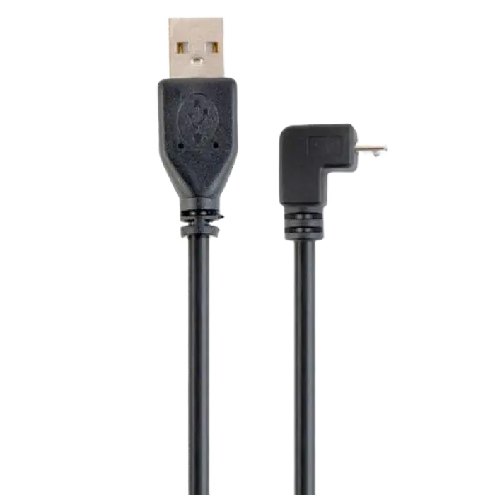 Кабель для зарядки и синхронизации Cablexpert CCP-mUSB2-AMBM90-6, USB Type-A/micro-USB, 1,8м, Чёрный - photo