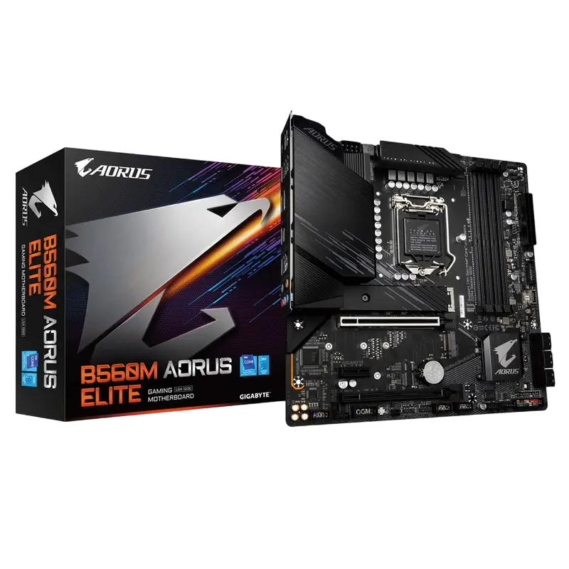 Placă de bază Gigabyte B560M AORUS PRO, LGA1200, Intel B560, Micro-ATX - photo