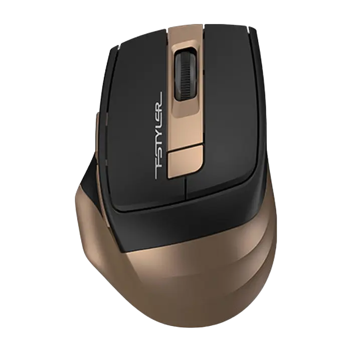 Mouse Wireless A4Tech FG35, Negru/Bronz - photo