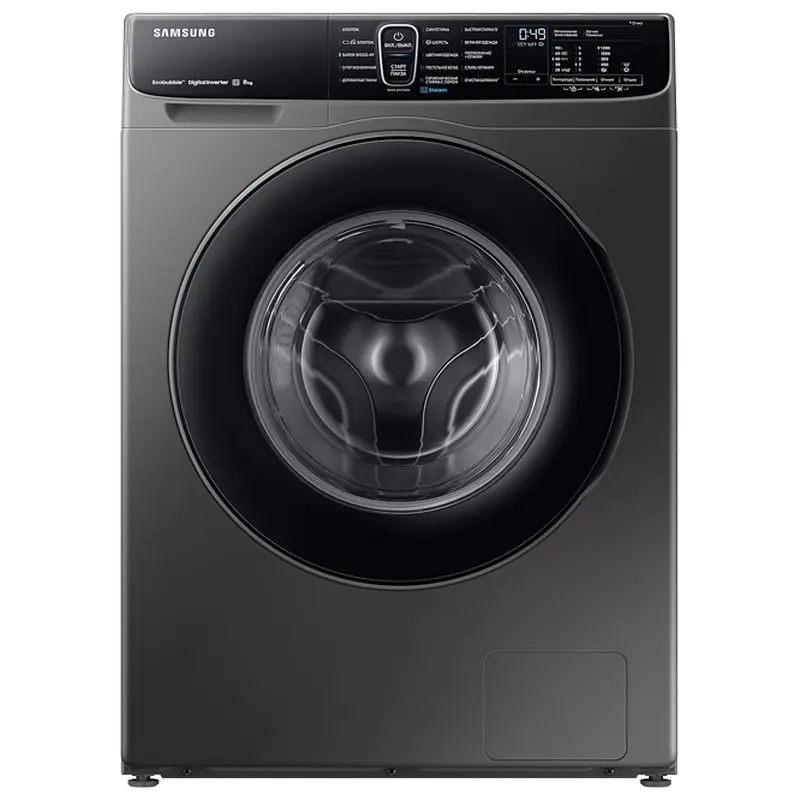 Mașină de spălat Samsung WW80AFS26AX/LP, 8kg, Oțel inoxidabil - photo