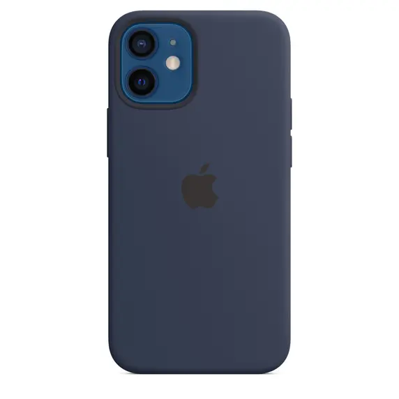 Original iPhone 12 mini Silicone Case with MagSafe, Deep Navy - photo