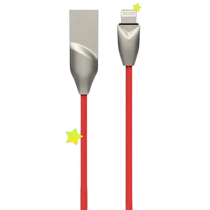 Cablu încărcare și sincronizare DA DT0005, USB Type-A/Lightning, 1m, Roșu - photo