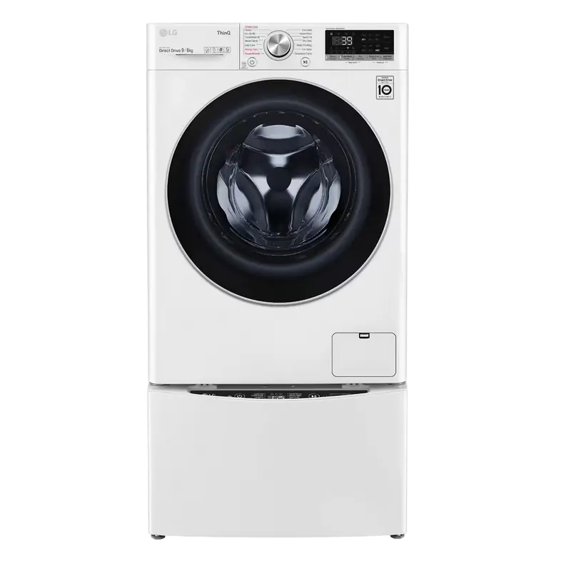 Mașină de spălat cu uscător LG F4DV709S1E, 9 kg, Alb - photo