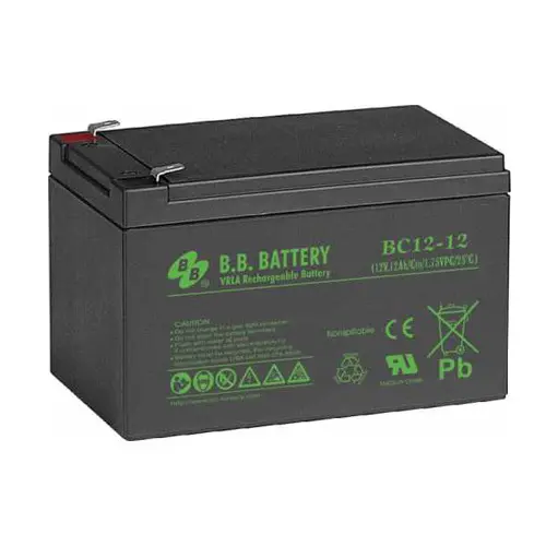 Baterie UPS 12V/  12AH B.B. BC12-12, 3-5 Years - photo