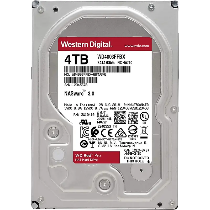 Жесткий диск Western Digital WD Red Pro, 3.5", 4 ТБ <WD4003FFBX> - photo