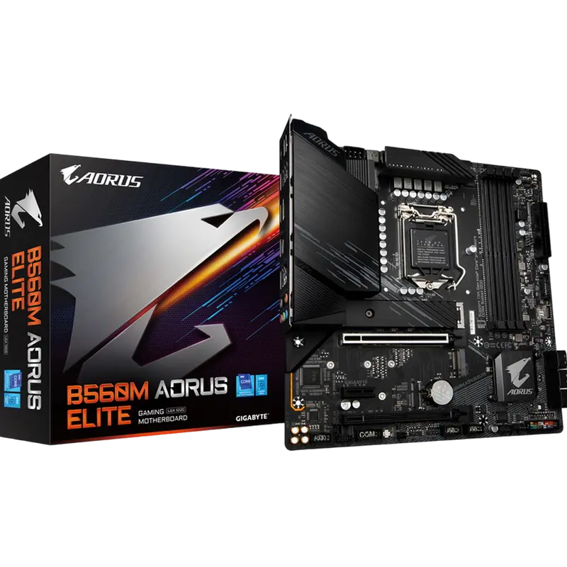 Материнская плата Gigabyte B560M AORUS ELITE, LGA1200, Intel B560, Micro-ATX - photo