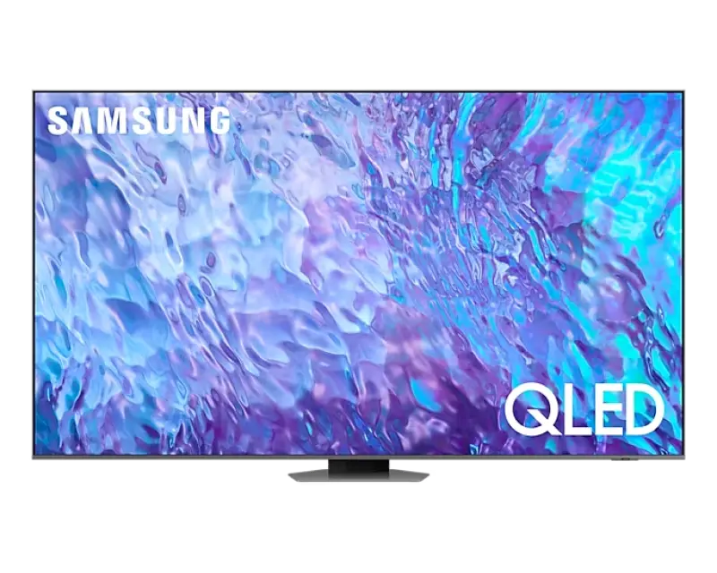 75" QLED SMART Телевизор Samsung QE75Q80CAUXUA, 3840x2160 4K UHD, Tizen, Чёрный - photo