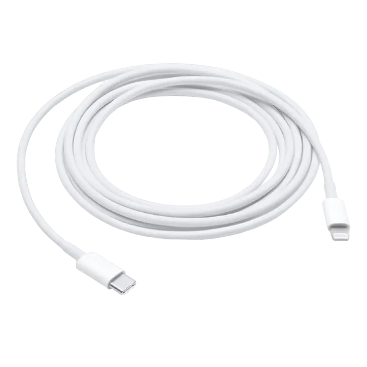 Кабель для зарядки и синхронизации Apple MQGH2ZM/A, USB Type-C/Lightning, 2м, Белый - photo