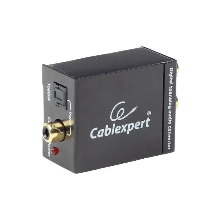 Audio Adaptor Cablexpert DSC-OPT-RCA-001, RCA - Toslink, Negru - photo