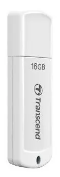 USB Flash накопитель Transcend JetFlash 370, 16Гб, White - photo