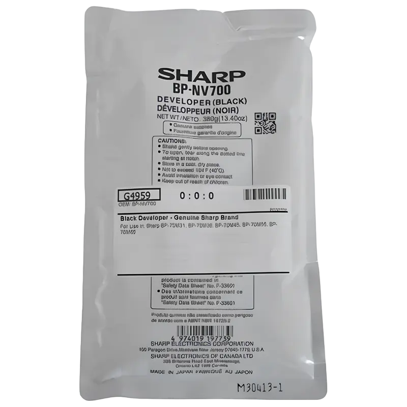 Девелопер Sharp BP-GV700, 0,39кг, Чёрный - photo