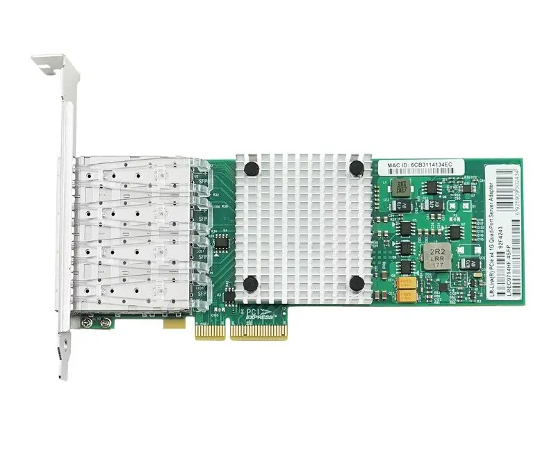 PCI-e Intel Server Adapter Intel I350AM4,  Quad SFP Port 1Gbps - photo