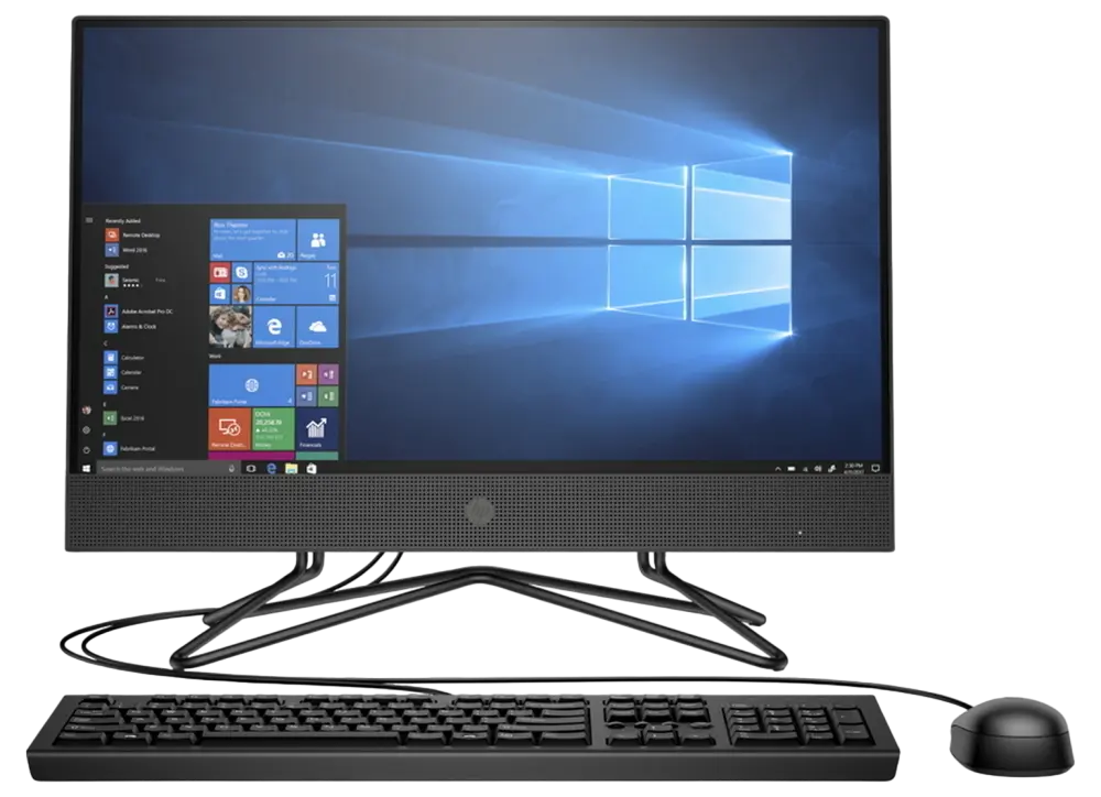 Моноблок HP 205 G4, 23,8", AMD Ryzen 3 3250U, 8Гб/256Гб, FreeDOS, Чёрный - photo