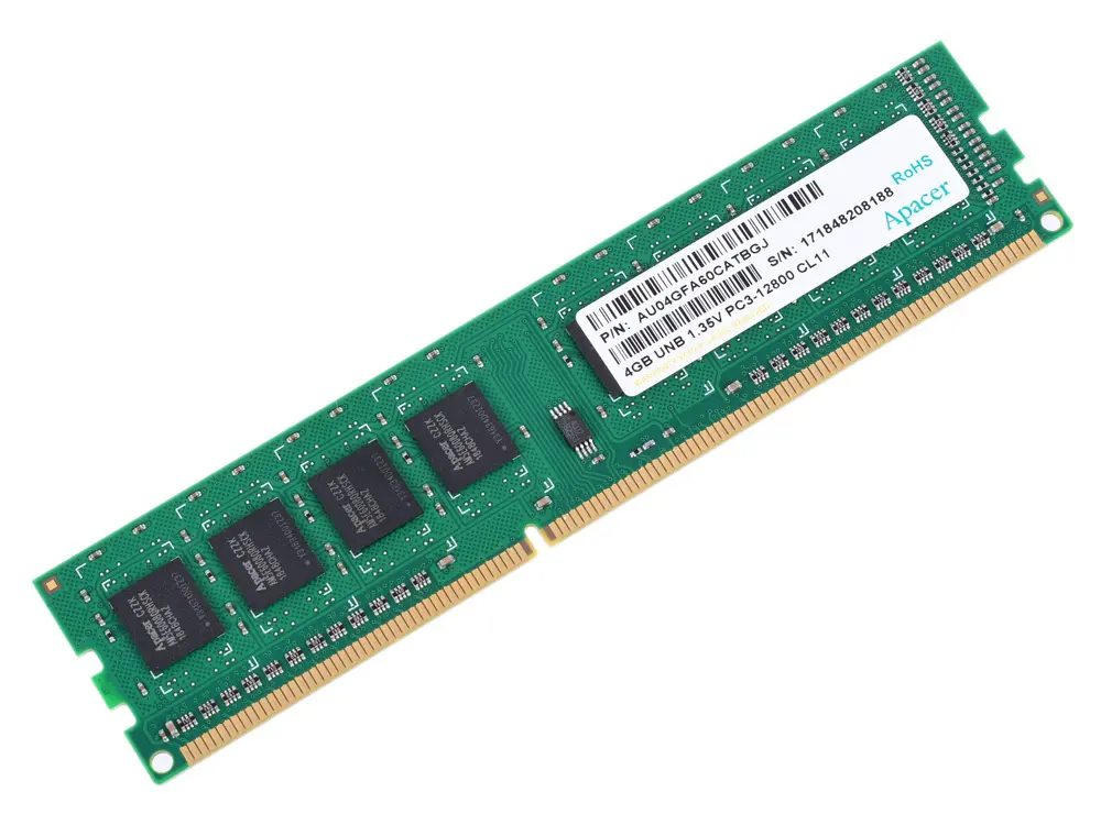 Memorie RAM Apacer AU04GFA60CATBGJ, DDR3 SDRAM, 1600 MHz, 4GB, AU04GFA60CATBGJ - photo