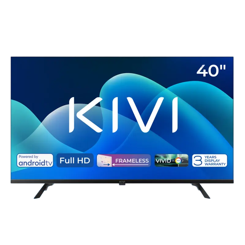 40" LED SMART TV KIVI 40F730QB, 1920x1080 FHD, Android TV, Negru - photo