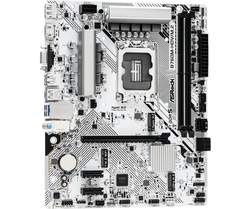 Placă de bază ASRock B760M-HDV/M.2, LGA1700, Intel B760, Micro-ATX - photo