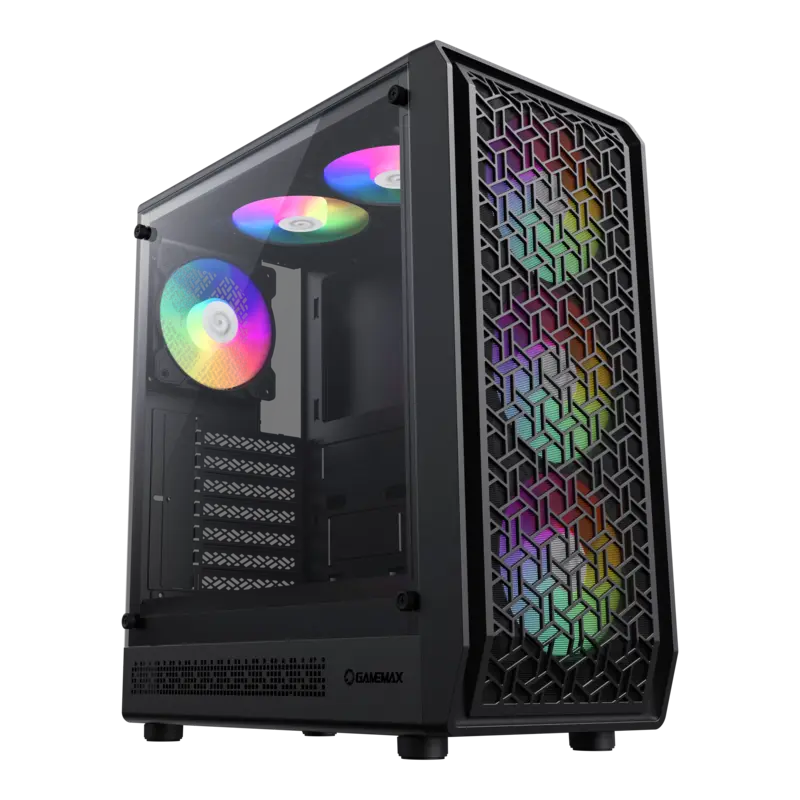 Carcasă PC Gamemax Forge AB, Midi-Tower, Fără PSU, Negru - photo