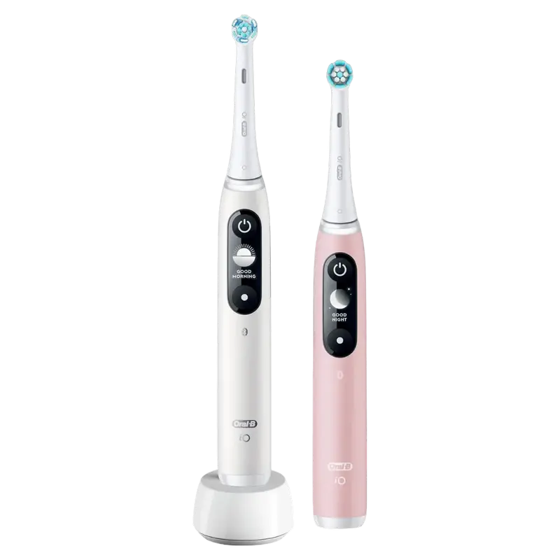 Электрическая зубная щетка Braun Oral-B iO 6 Duo, Белый | Розовый - photo