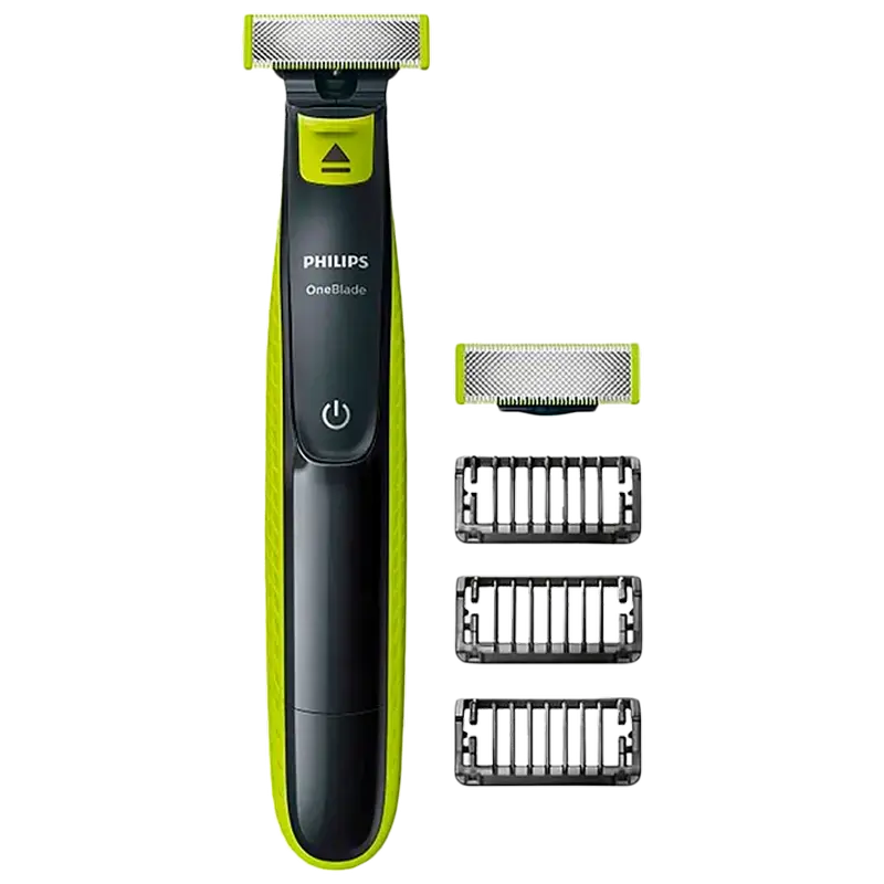 Trimmer pentru bărbați Philips QP2520/30, Negru | Verde - photo