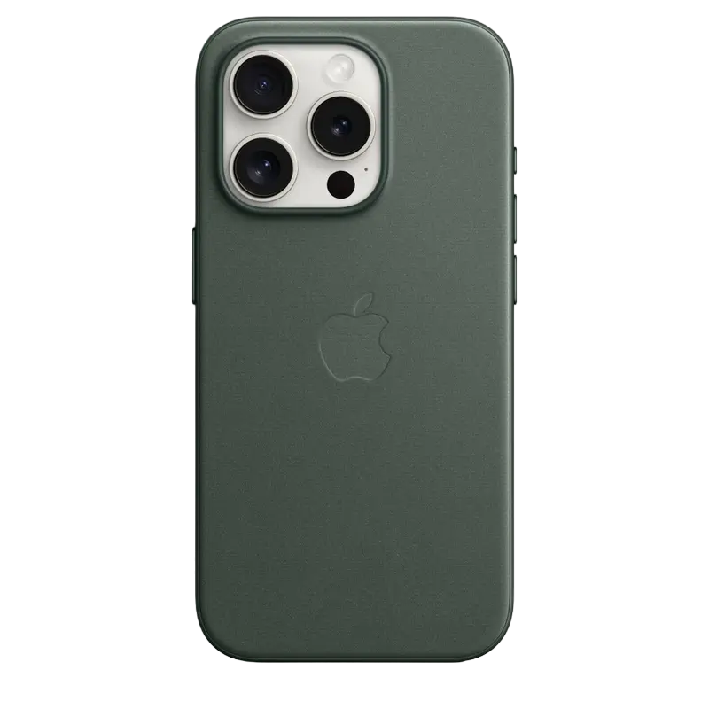 Husă Apple iPhone 15 Pro FineWoven Case with MagSafe, Evergreen - photo