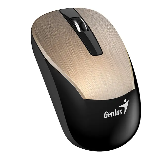 Mouse Wireless Genius ECO-8015, Auriu - photo