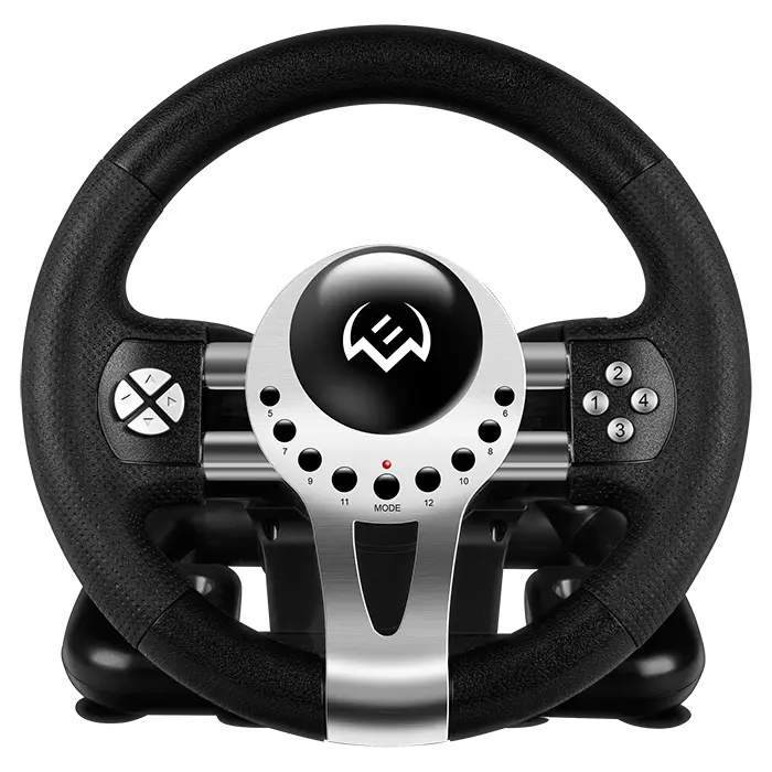 Wheel  SVEN GC-W700, 10", 180 degree, Pedals, Tiptronic, 2-axis, 12 buttons, Vibration feedback, USB - photo