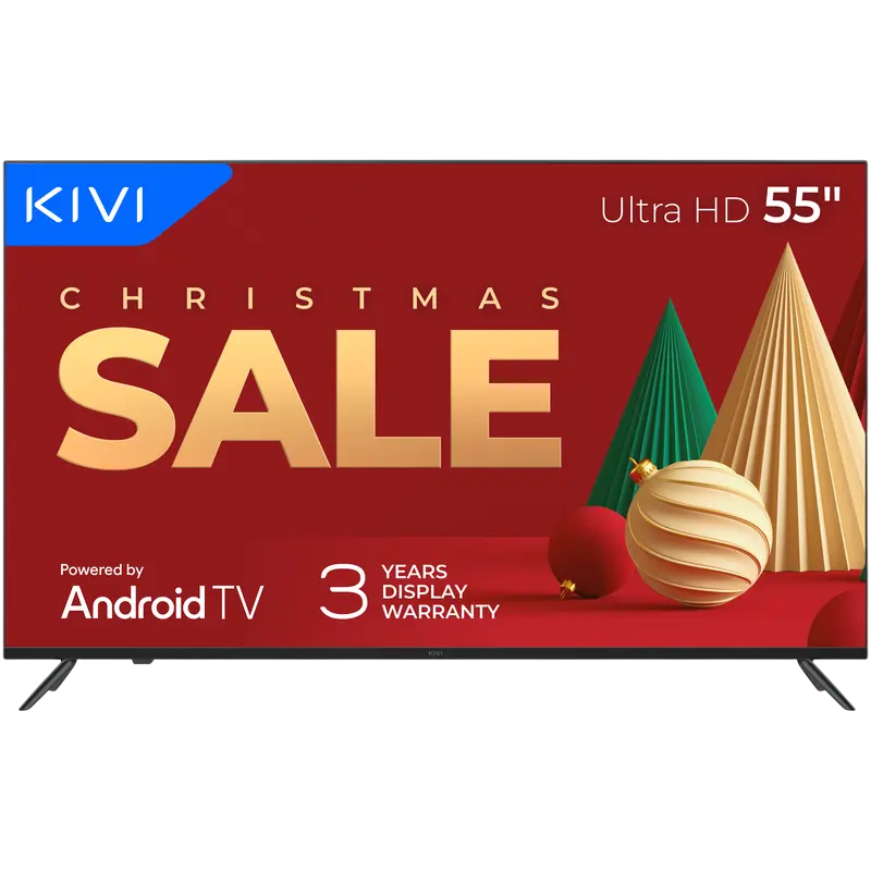 55" QLED SMART TV KIVI 55U770QB, 3840x2160 4K UHD, Android TV, Negru - photo