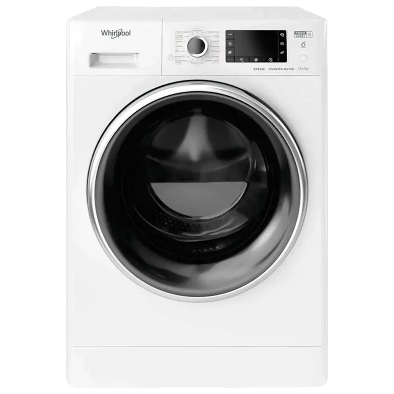 Mașină de spălat cu uscător Whirlpool FWDD 1171582 WBCV, 11kg, Alb - photo