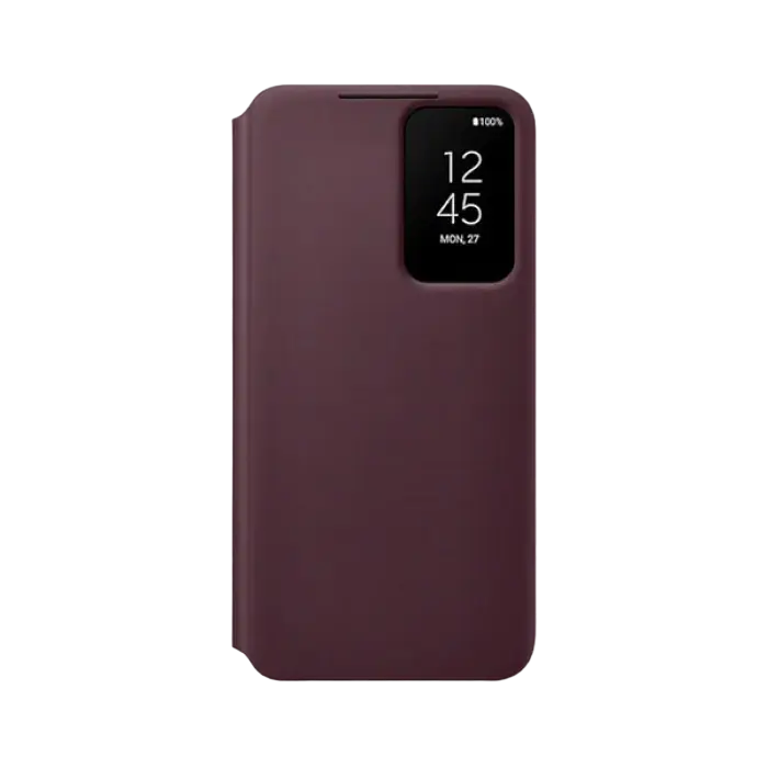 Чехол книжка Samsung Smart Clear View Cover for Galaxy S22, Бордовый - photo