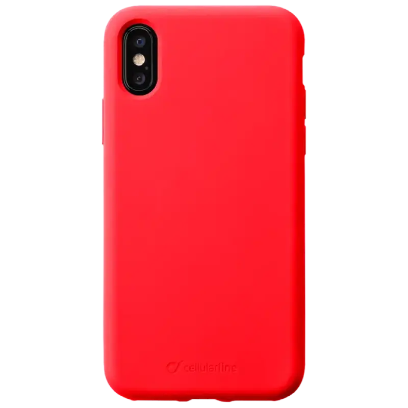 Husă Cellularline Sensation - iPhone XS/X, Roșu - photo
