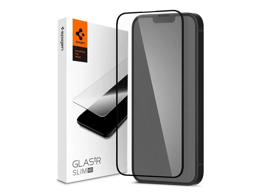 Sticlă de protecție Spigen iPhone 14 Plus, Glass FC, Negru - photo