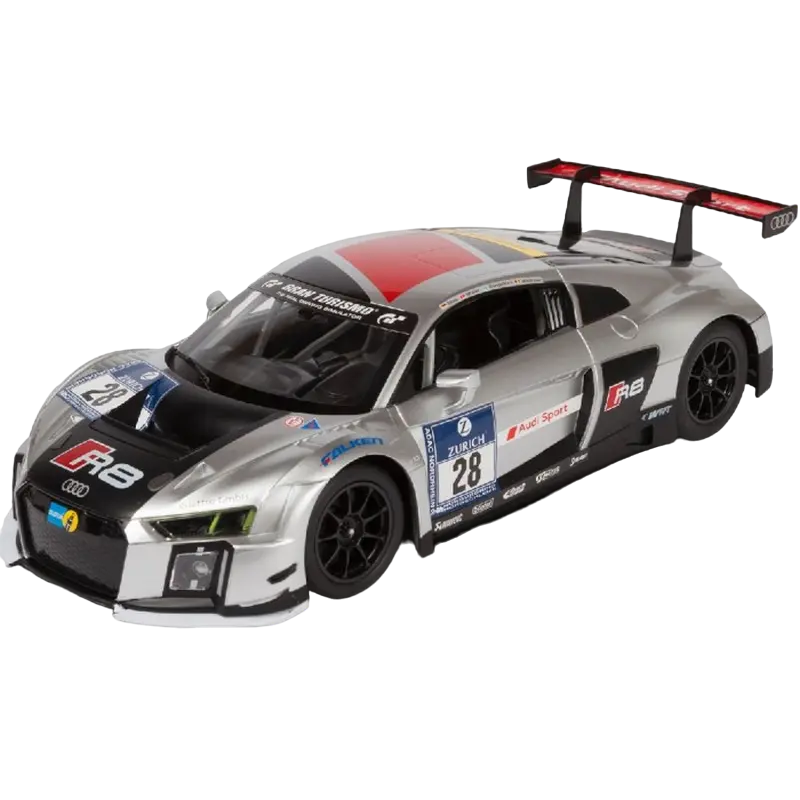 Jucărie cu telecomandă Rastar Audi  R8, 1:14, Argintiu (75360) - photo