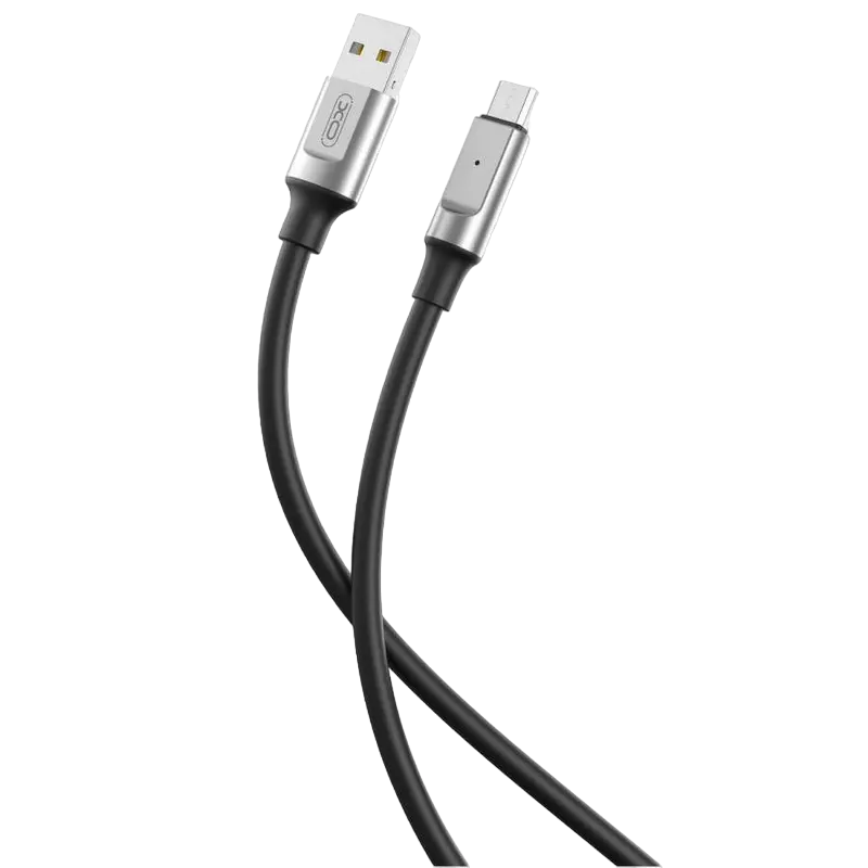 Cable de date XO NB251, USB Type-A/micro-USB, 1m, Negru - photo
