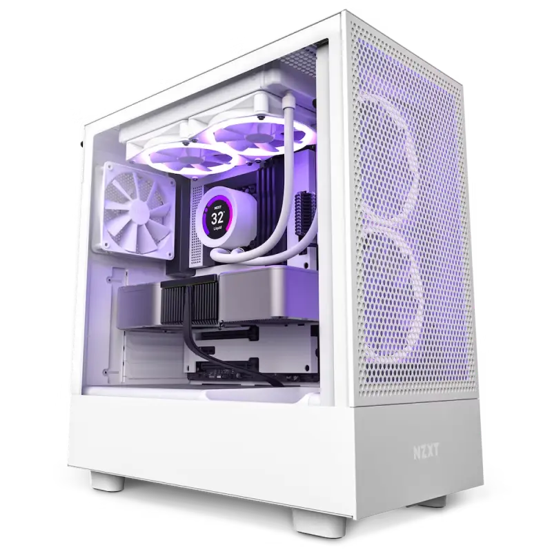 Компьютерный корпус NZXT H5 Flow, Midi-Tower, ATX, Чёрный - photo