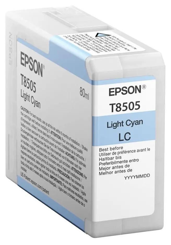 Cartuș de cerneală Epson T850 UltraChrome HD, 80ml, Albastru Deschis - photo