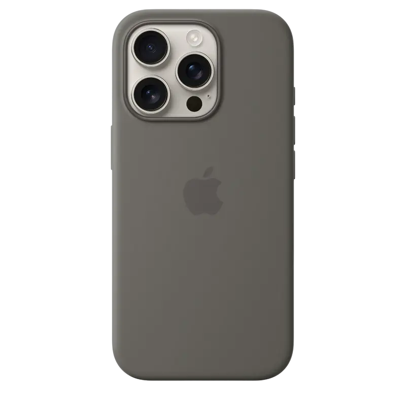 Чехол Apple iPhone 16 Pro Silicone Case with MagSafe, Stone Gray - photo