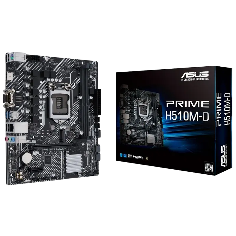 Placă de bază ASUS PRIME H510M-D, LGA1200, Intel H510, Micro-ATX - photo