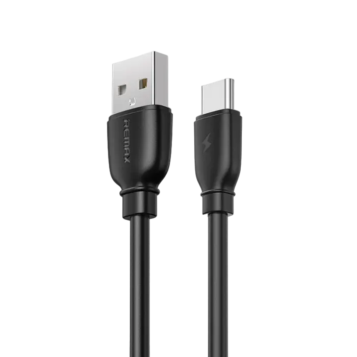 Кабель для передачи данных Remax RC-138a, USB Type-A/USB Type-C, 1м, Чёрный - photo