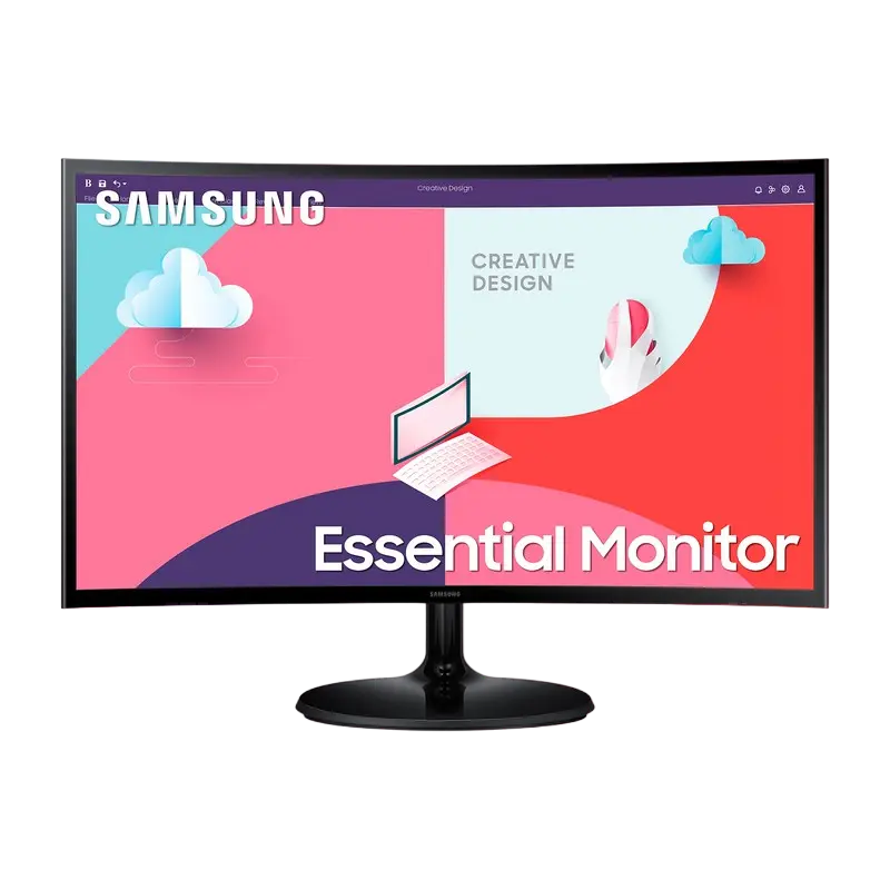 23,5" Monitor Samsung S24C360E, VA 1920x1080 FHD, Negru - photo