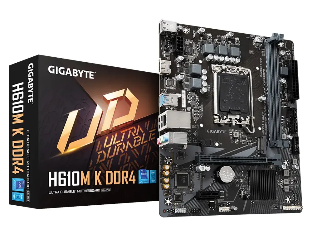 Placă de bază Gigabyte H610M K DDR4, LGA1700, Intel H610, Micro-ATX - photo