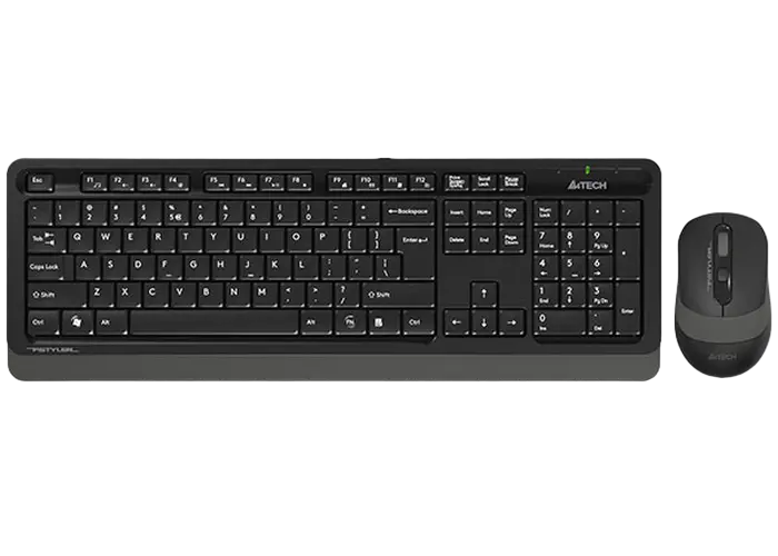 Клавиатура и мышь A4Tech FG1010S, Беспроводное, Серый - photo