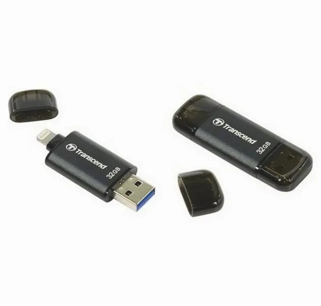 USB Flash накопитель Transcend JetDrive Go 300, 32Гб, Чёрный - photo