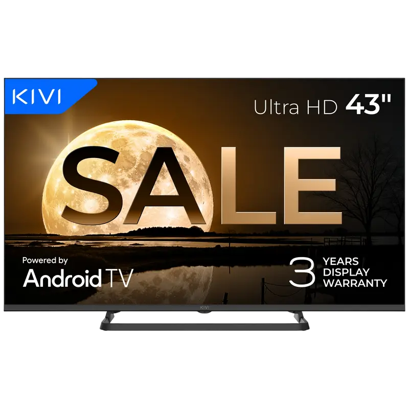 43" LED SMART TV KIVI 43U710QB, 3840x2160 4K UHD, Android TV, Negru - photo