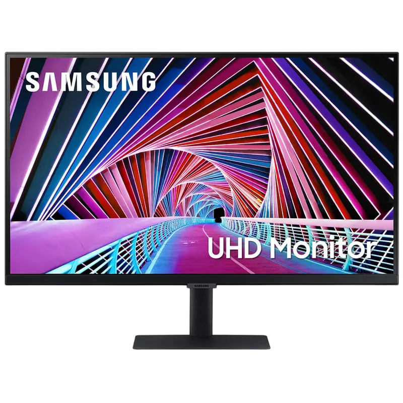 27" Monitor Samsung LS27A700NWIXCI, IPS 3840x2160 4K-UHD, Negru - photo